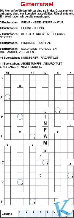 Gitterrätsel – KRUPION Rätselshop