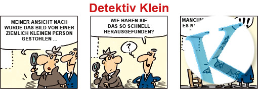 Comic Detektiv Klein