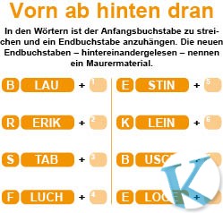 Vorn ab, hinten dran
