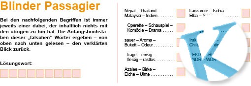 Blinder Passagier