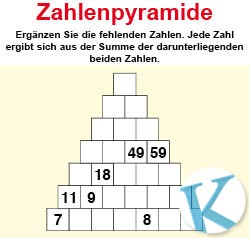 Zahlenpyramide