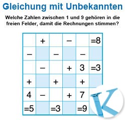 Gleichung mit Unbekannten