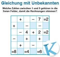 Gleichung mit Unbekannten