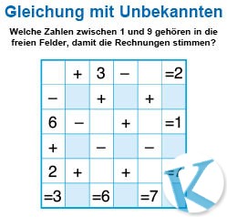 Gleichung mit Unbekannten
