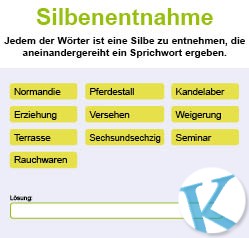 Silbenentnahme
