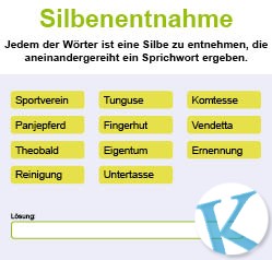 Silbenentnahme