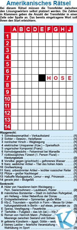 Amerikanisches Rätsel