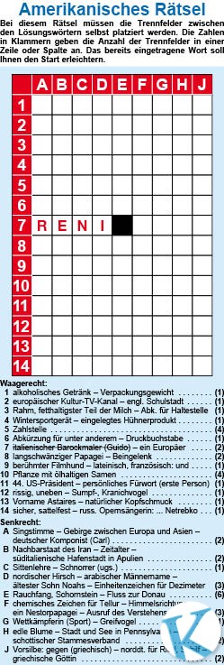 Amerikanisches Rätsel