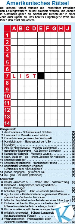 Amerikanisches Rätsel