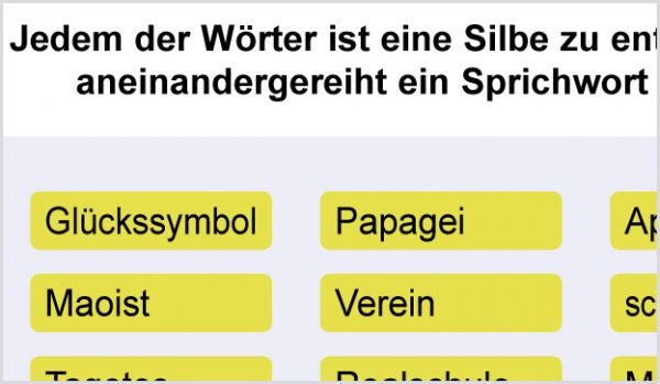 Silbenentnahme
